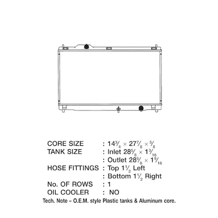 Csf Radiators 13-06 LEXUS IS 250  IS 250C 3295